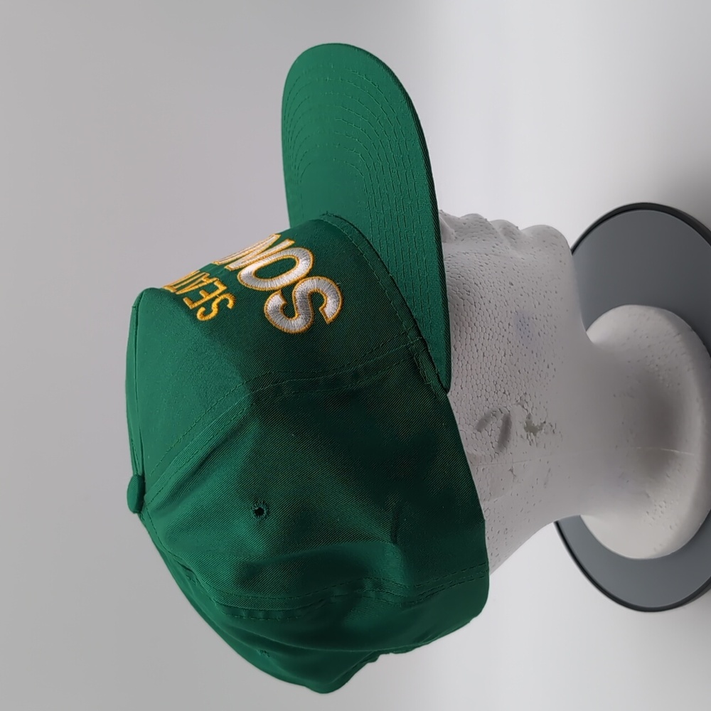 Starter| NWOT Vintage NBA Green Seattle Sonics Snap Back Green Brim - Picture 4 of 12